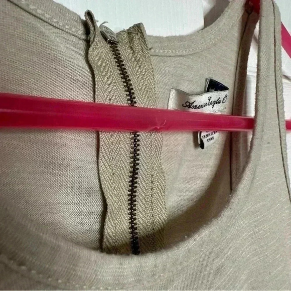 American Eagle Outfitters Babydoll Tank Top Brownish Grey Size Small - Picture 6 of 16